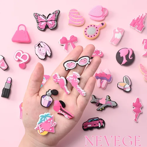 Miniatura 2 de NEVEGE Dijes de flores para zapatos para niñas, bonitos dijes de diseño para zapatos para adultos, adolescentes, niños, decoración de zapatos
