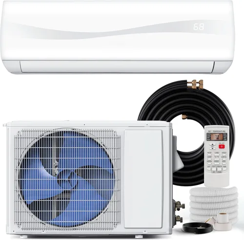 Miniatura 11 de SIMOE Mini división habilitada para 9000 BTU, aire acondicionado y calentador con inversor, enfría hasta 450 pies cuadrados, 115 V, aire