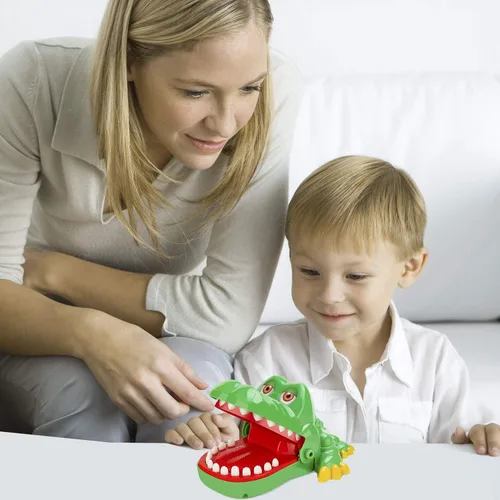 Miniatura 5 de Juego de Dientes de Cocodrilo para Niños, Juegos de Dentista de Dedo Mordedor de Cocodrilo Divertido Juego de Dientes de Caimán