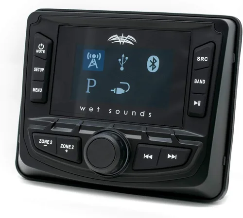 Miniatura 7 de Wet Sounds WS-MC-2 - Radio marina con 1 par Recon 6 XW-W Recon Series 6.5" 60 vatios RMS altavoces coaxiales con rejillas XW blancas (par)