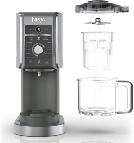 Miniatura 2 de Ninja® CREAMi® Deluxe 11 en 1 Helado y congelador NC501EU Plata
