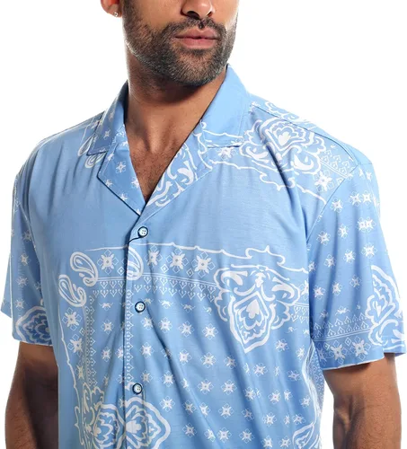 Miniatura 2 de STACY ADAM'S MODA PARA HOMBRE DE 2 PIEZAS CONJUNTO CORTO CASUAL