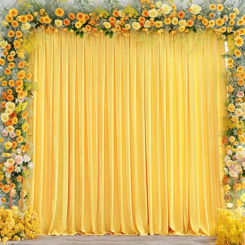Miniatura 56 de Cortinas de fondo azul bebé de 8 x 10 pies para bodas, cortinas de fondo de poliéster sin arrugas, para baby shower, fiestas de cumpleaños