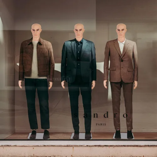 Miniatura 7 de Maniquí masculino de cuerpo completo con cabeza ajustable, extremidades flexibles, diseño desmontable de 72 pulgadas, forma de vestido con base