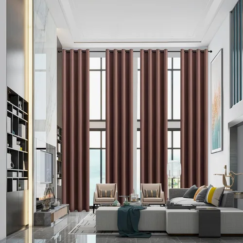 Miniatura 20 de Qiseca Cortinas extralargas de 132 pulgadas de largo para sala de estar, cortinas de techo de 11 pies, ventanas altas hechas a medida de 2 pisos