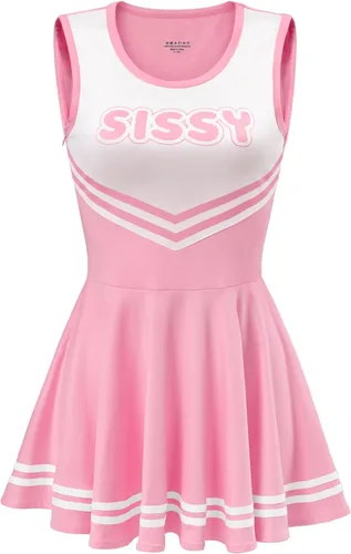 Miniatura 5 de Littleforbig Minivestido sin mangas para mujer, diseño de animadora