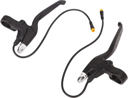 Miniatura 8 de Pilipane Juego de 2 palancas de freno para bicicletas eléctricas, 1 par de palancas de freno electrónicas herméticas izquierda y derecha, 12.6 in