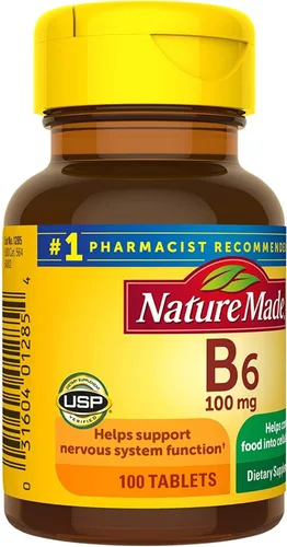 Miniatura 2 de Nature Made Vitamina B-6 100 mg comprimidos 100 ea (paquete de 4)