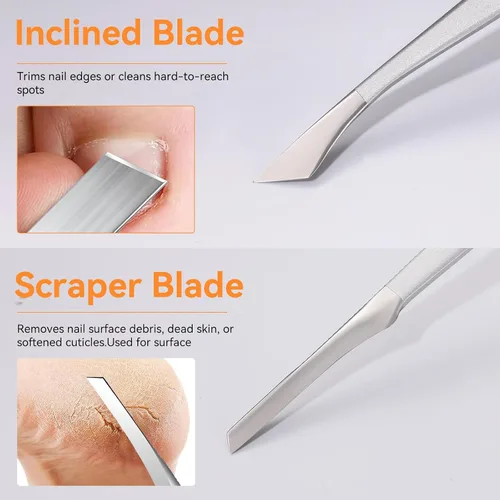 Miniatura 6 de Famlife - Kit de pedicura profesional de 7 piezas con tijeras para uñas de los pies, cortador de cutículas, lima de uñas, cuchillo de pedicura