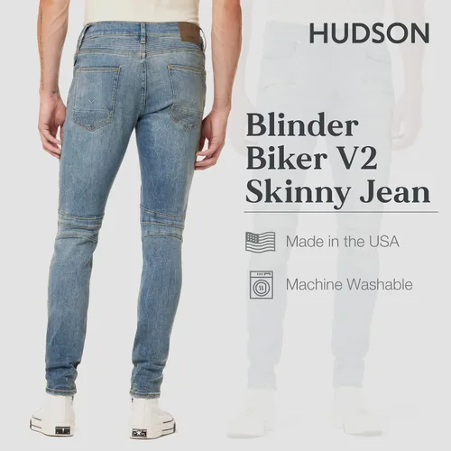 Miniatura 3 de HUDSON Men's The Blinder V.2 Skinny Biker Jean Rp