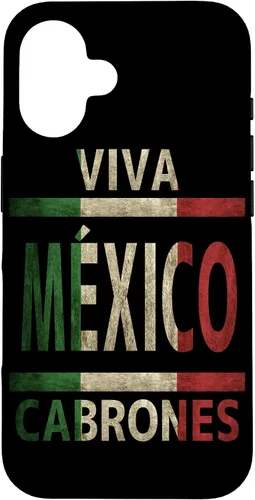 Miniatura 31 de Carcasa para iPhone 12 Pro Max Viva México Cabrones con bandera mexicana