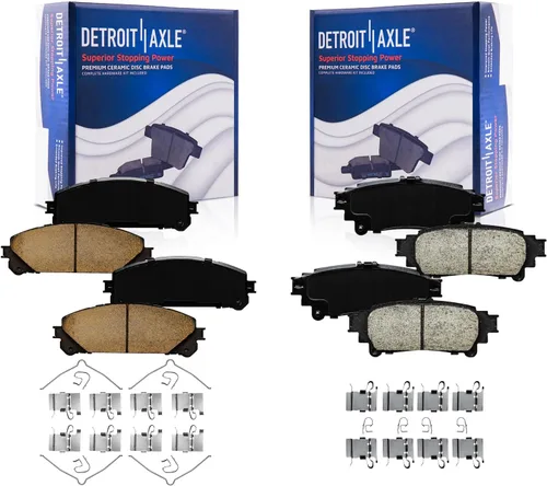 Miniatura 36 de Detroit Axle - Kit de freno delantero para Dodge Ram 1500 Durango Dakota Chrysler Aspen Dakota Driver Side Disco Freno Pinza de freno de cerámica