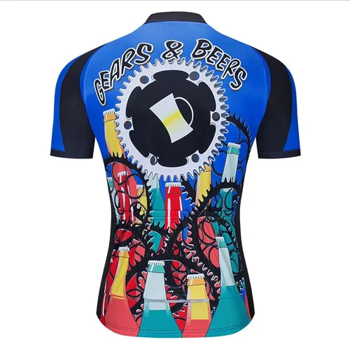 Miniatura 2 de MOXILYN Camisas de ciclismo para hombre, manga corta, camiseta de ciclismo 3D, camiseta divertida para bicicleta
