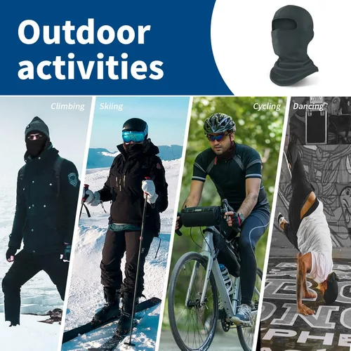 Miniatura 5 de YESLIFE Máscara de esquí, máscara facial para hombres y mujeres, esquí, snowboard, motocicleta, protección UV y protección contra el viento