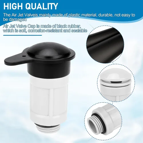 Miniatura 3 de 12363 12373 - Válvula de chorro de aire y tapa de válvula de chorro de aire para entrada de piscina sobre el suelo Intex compatible con 26165EH