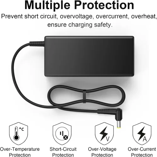 Miniatura 3 de Cargador adaptador de CA, cable de alimentación para HP 2011X 2211X 2311X, Insignia TV, cable de alimentación de monitor LCD BenQ AOC