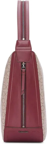 Miniatura 5 de Calvin Klein Mochila convertible Moss y bolso de hombro Hobo, AlmendraGris TopoRojo Profundo
