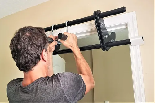 Miniatura 9 de FitBar Barra de dominadas para puerta Barra de barbilla Gimnasio en casa Entrenador de la parte superior del cuerpo Entrenador de fitness