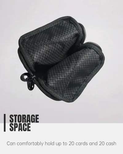 Miniatura 3 de Carteras para hombre, cartera portátil para tarjetas para hombres, cartera pequeña y exquisita con llavero, monedero para hombres y mujeres