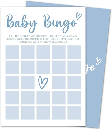 Miniatura 8 de Juegos de baby shower para niño o niña, consejos de baby shower y tarjetas de deseos para padres futuros, juegos de revelación de género, 30