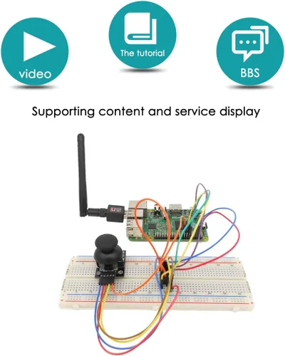 Miniatura 4 de Adeept GPIO cable de Ultimate principiantes Kit de aprendizaje para Raspberry Pi 3 2 Modelo B/B + Python ADXL345 DC Motor