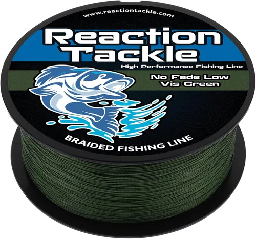 Reaction Tackle - Línea de pesca trenzada de grado profesional de alto rendimiento para pesca en agua salada o agua dulce - Línea de pesca trenzada