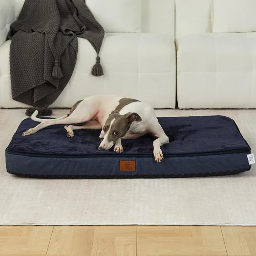 Miniatura 7 de LIORCE Cama grande para perros de espuma viscoelástica, camas ortopédicas de 4 pulgadas de grosor para perros grandes, cama impermeable para perros