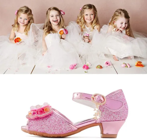 Miniatura 3 de Osinnme - Sandalias de boda para niña pequeña y grande