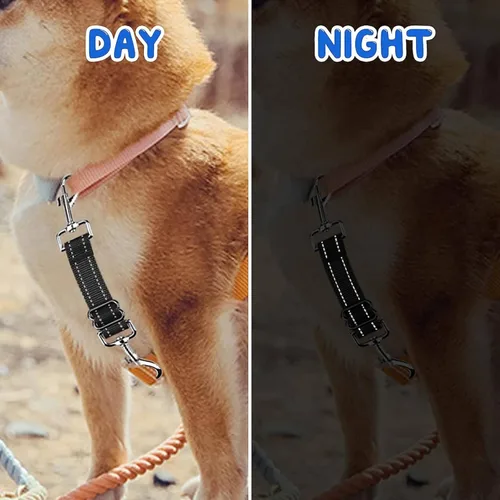Miniatura 3 de Clip de seguridad para el collar de punta, clip de seguridad para perro, conector de arnés para perro, correa de respaldo de nailon reflectante
