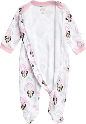 Miniatura 4 de Disney Mameluco de Minnie Mouse para bebé niña paquete de 2 mamelucos con pies 0-9 meses