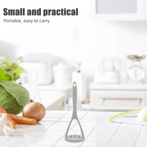 Miniatura 3 de UPKOCH Triturador de papas de silicona, herramienta de cocina resistente y antiarañazos para puré de papas, frutas y verduras con agarre suave, apto