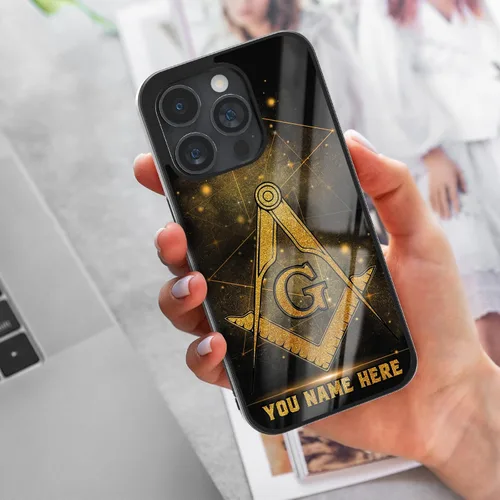 Miniatura 8 de Fundas de teléfono con nombre personalizado, regalos de mampostería masónica para hombres, iPhone 11 12 13 14 Pro Max Plus Mini Xr Xs, Samsung Cielo