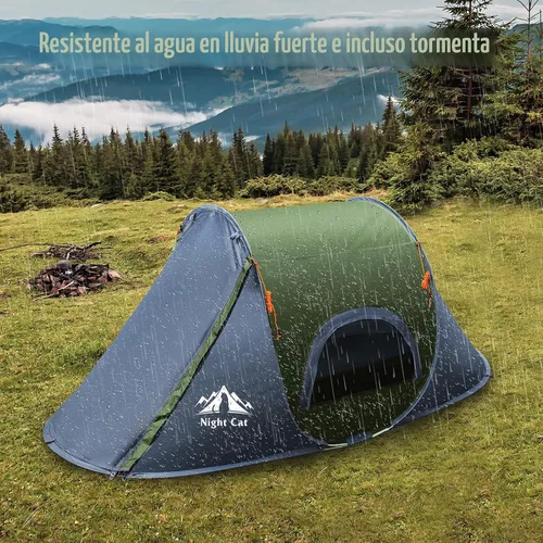 Miniatura 5 de Night Cat - Tienda de campaña desplegable para 1 persona, impermeable, instantánea, fácil de instalar, para exteriores