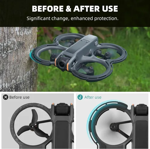 Miniatura 2 de Protección de parachoques BRDRC Avata 2, protector de hélice y protector de estabilizador, anillo anticolisión para accesorios DJI Avata 2 Fly More