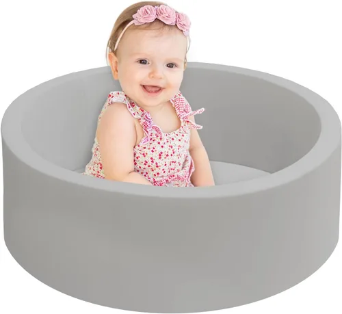 Miniatura 13 de HARBOLLE Pelotas redondas suaves de espuma viscoelástica de 35.4 pulgadas, no incluidas, corralito para interiores y exteriores, para bebés y niños