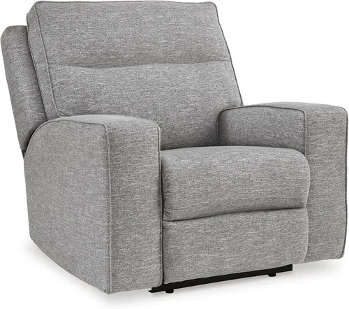 Miniatura 21 de Signature Design by Ashley Biscoe - Sofá biplaza reclinable resistente a los rayos UV con consola, reposacabezas ajustable y puertos USB, color gris