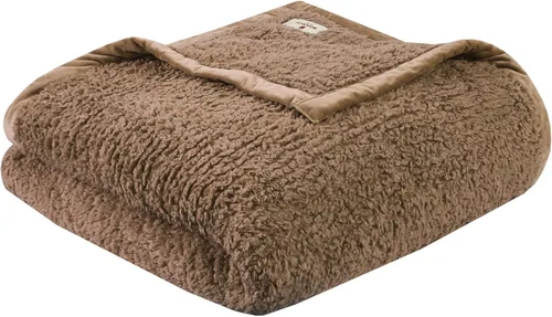 Miniatura 10 de Woolrich Burlington Manta Bereber súper suave, cobertura acogedora y ligera con ribete de terciopelo lujoso, colcha moderna y elegante para todas