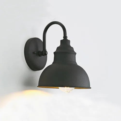 Miniatura 9 de Aplique de pared Exterior Vintage de Cuello de cisne E26/E27, apliques de Hierro inoxidable, luminarias impermeables Amen, para puerta o terraza