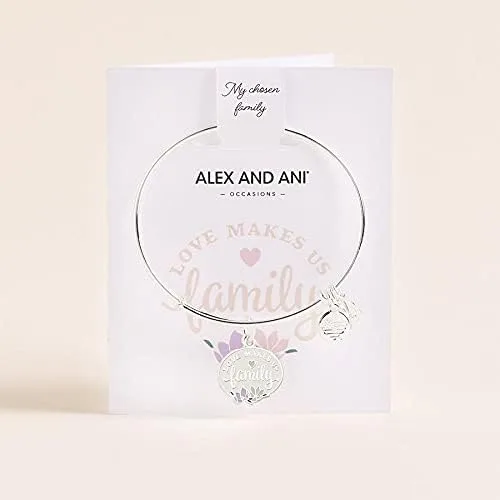 Miniatura 3 de Alex and Ani Celebrate Family - Pulsera de alambre extensible