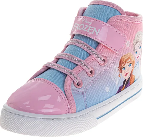 Zapatillas altas de princesa de Disney con Minnie Mouse de Frozen Encanto - Zapatillas de tobillo de Blancanieves Ariel Elsa Maribel Minnie (Tallas