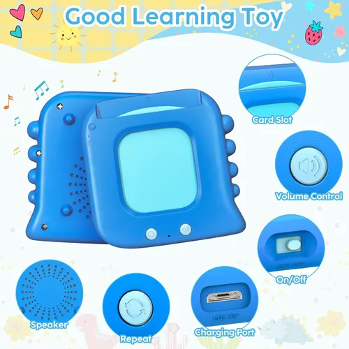 Miniatura 4 de Tarjetas Flash Parlantes, Tarjetas Flash para Niños Pequeños con 240 Palabras de Vista, Juguetes Montessori, Juguetes Sensoriales para Autismo
