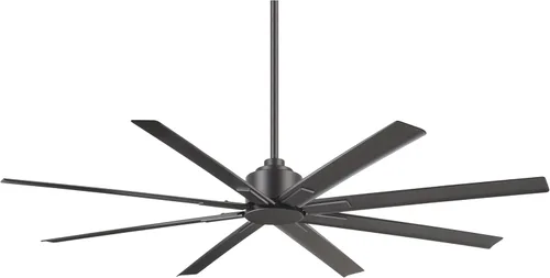 Minka Aire Xtreme H2O - Ventilador de techo F896-65-SI de 65 pulgadas, hierro ahumado, reversible con control remoto