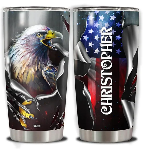 Miniatura 16 de WAZONE Vaso de dragón personalizado con tapa, diseño de nombre personalizado, 20 onzas, 30 onzas, doble pared al vacío, taza aislada de acero