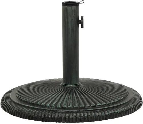 Miniatura 18 de Base redonda para sombrilla de patio, soporte resistente para sombrilla para exteriores, patio, piscina, al aire libre, blanco, 26.5 libras, hierro