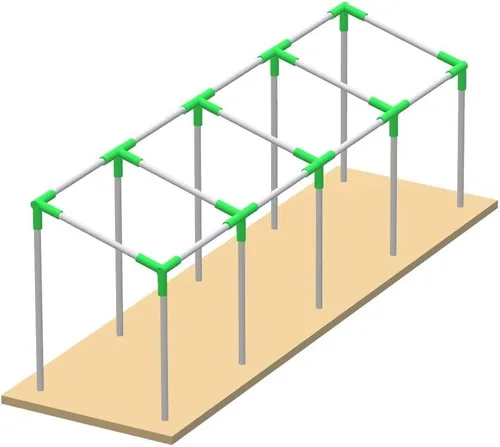 Miniatura 8 de GoodsZone - Kit de accesorios para toldo de 1-3/8" pulgadas, para techo inclinado, cochera, cenador, inclinable a cobertizo, conectores para marco