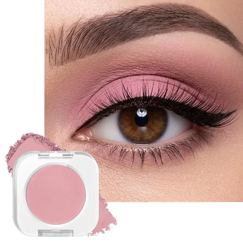 Miniatura 14 de Erinde Paleta de sombra de ojos blanca mate, sombra de ojos en polvo prensado blanco, ultra mezclable, color pigmentado, larga duración, base de 201