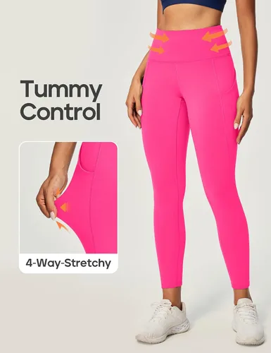 Miniatura 10 de Ewedoos - Leggings con bolsillos para mujer, de talle alto, pantalones de yoga, pantalones de entrenamiento, con levantamiento de glúteos