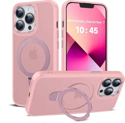 Miniatura 13 de LeYi para iPhone-13 Funda/iPhone-14 Fundas: con soporte para MagSafe i Phone 13Funda con anillo magnético iPhone14 iPhone13 Cubierta Funda para Negro