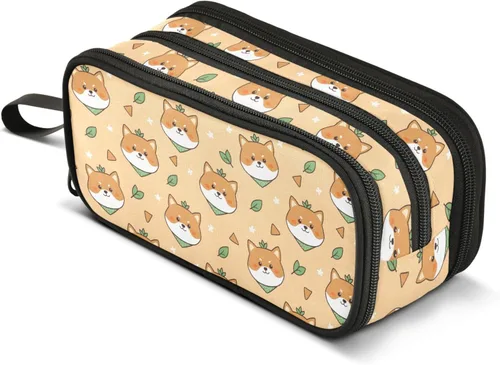 Miniatura 17 de MNSRUU Estuche grande para lápices, estuche estético con diseño de rana linda, organizador de marcadores, caja de lápices para niñas, niños