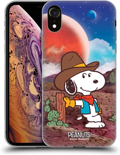 Miniatura 79 de Head Case Designs Funda de gel con licencia oficial de Peanuts Nebula Cactus Needles Snoopy Space Cowboy [protección de grado militar] compatible